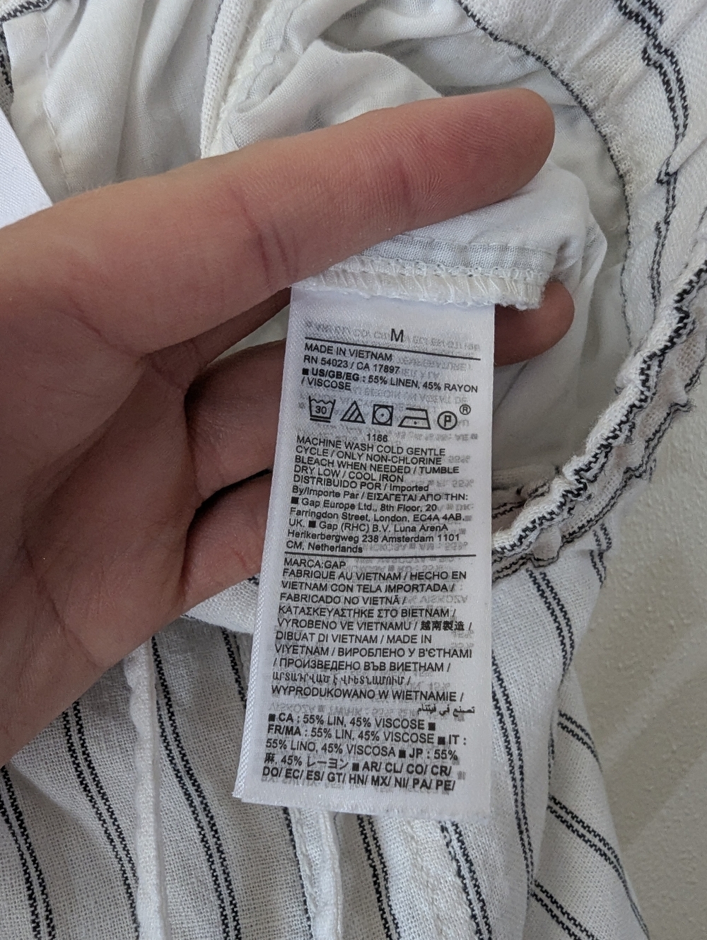 Gap Linen Striped Pant - Picture 6 of 7